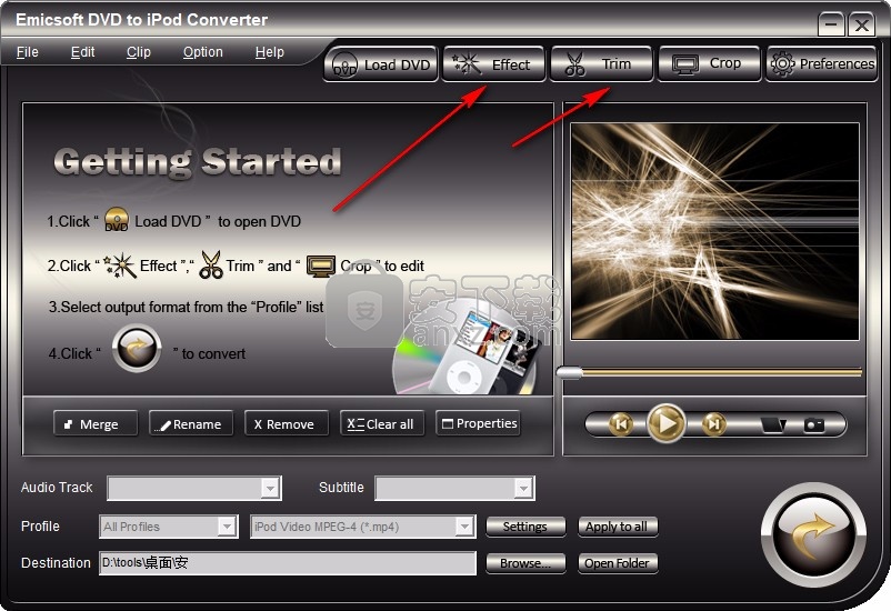 Emicsoft DVD to iPod Converter(DVD转ipod转换器)