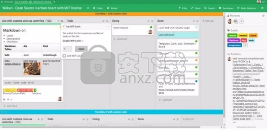 Wekan(开源协作式看板)