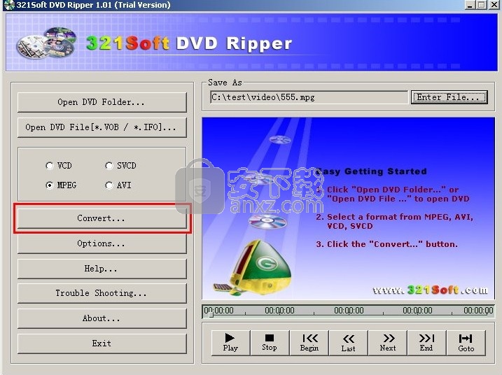 321Soft DVD Ripper(多功能DVD翻录与刻录工具)