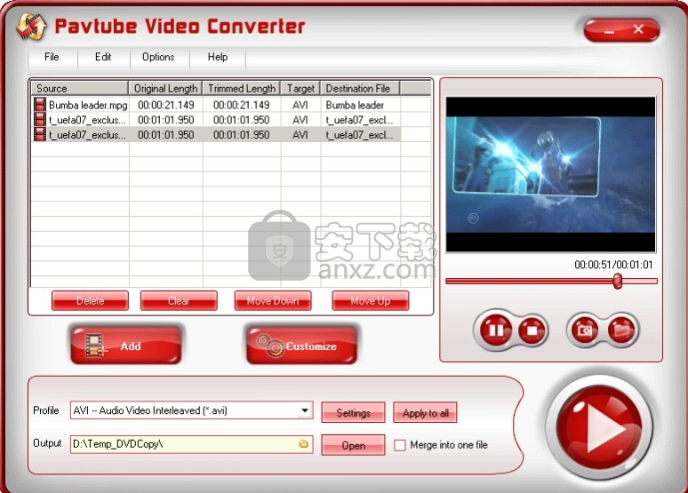 Pavtube Video DVD Converter(DVD视频转换与刻录工具)