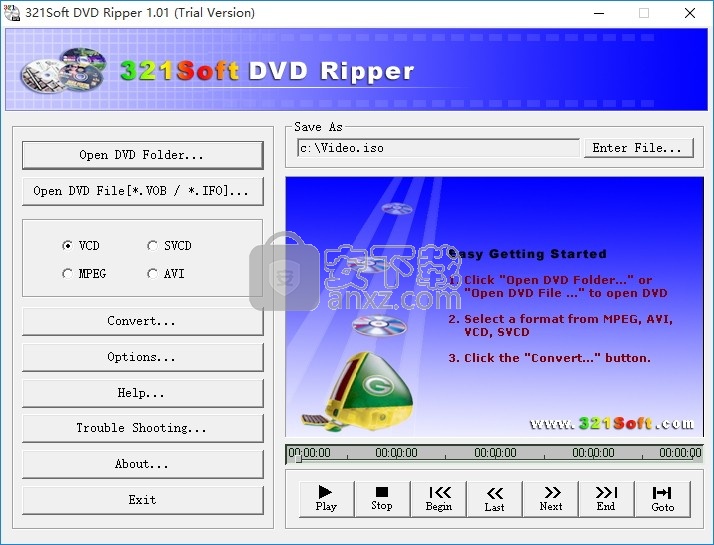 321Soft DVD Ripper(多功能DVD翻录与刻录工具)