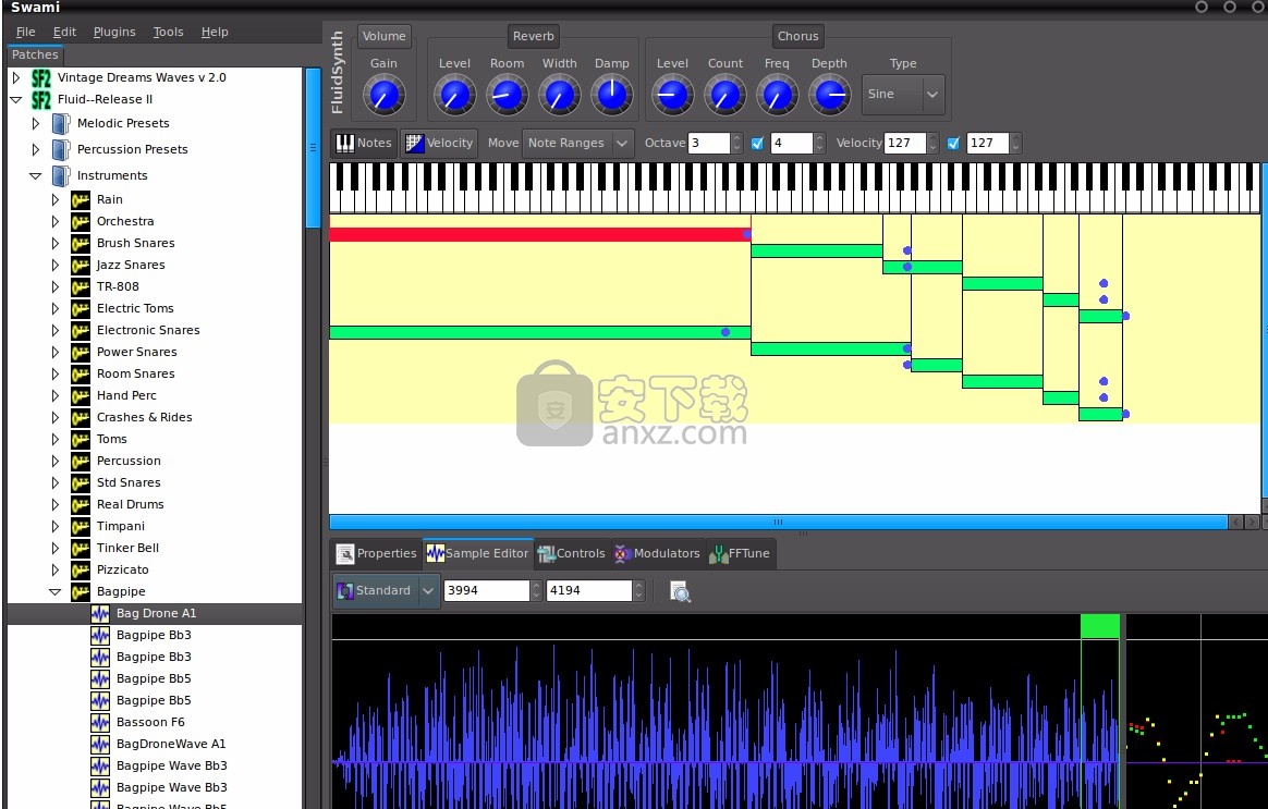 FluidSynth(实时MIDI合成器)