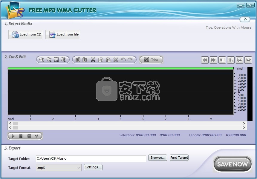 Free MP3 WMA Cutter(免费MP3/WMA剪切软件)