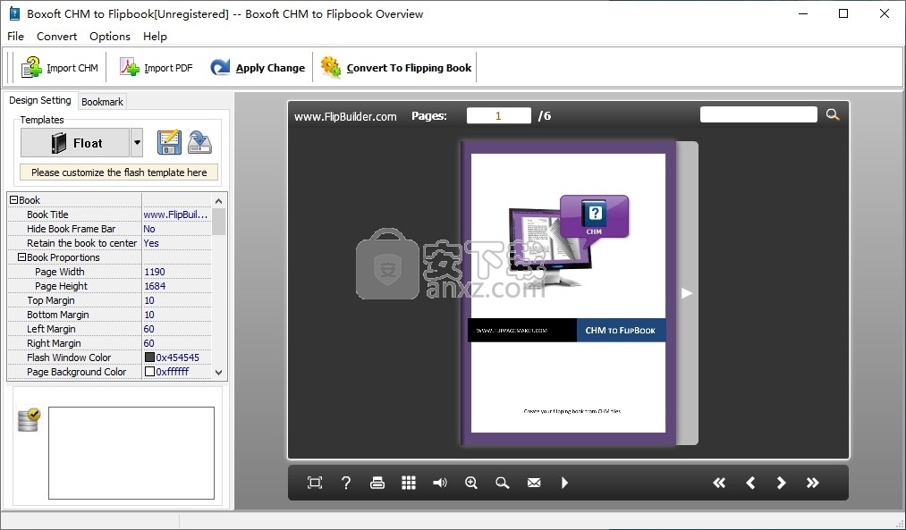 Boxoft CHM to Flipbook(CHM转电子翻页书工具)