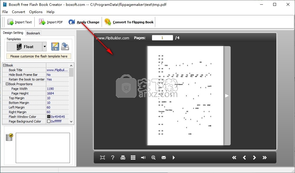 Boxoft Free Flash Book Creator(翻页电子书制作工具)