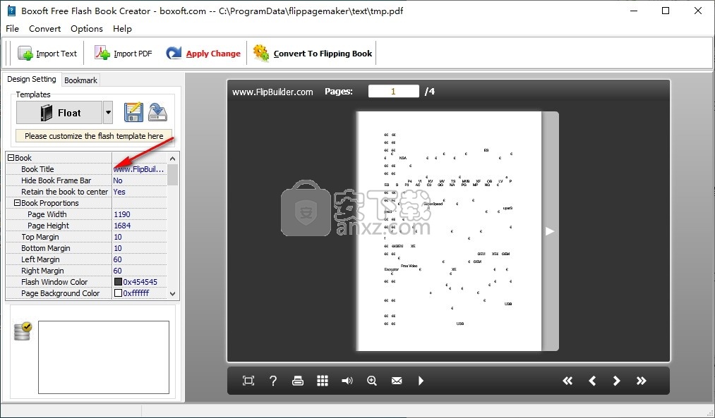 Boxoft Free Flash Book Creator(翻页电子书制作工具)