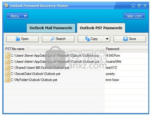 outlook password recovery master