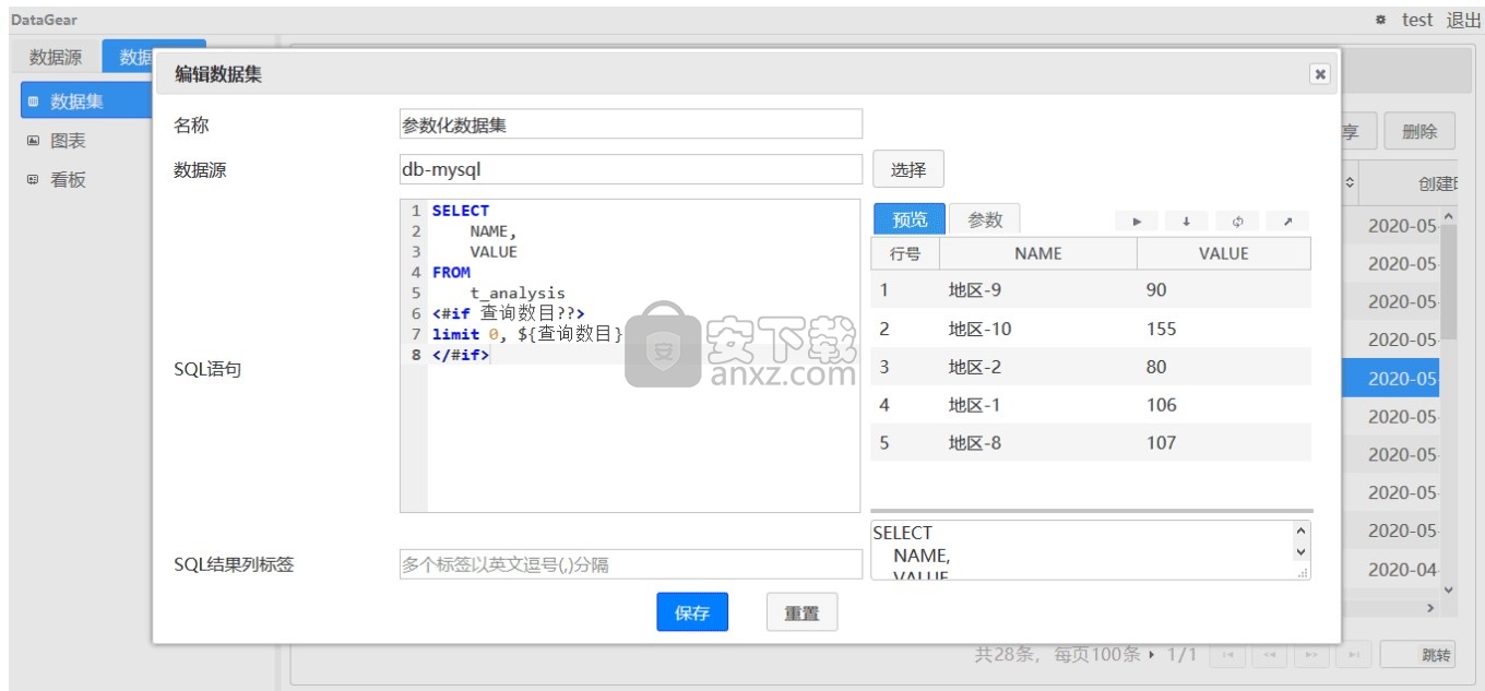 DataGear(数据可视化分析平台)