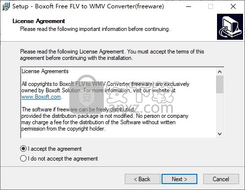 Boxoft Free FLV to WMV Converter(FLV转WMV转换器) 