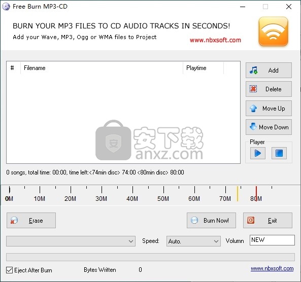 Free Burn MP3-CD(免费MP3刻录软件) 