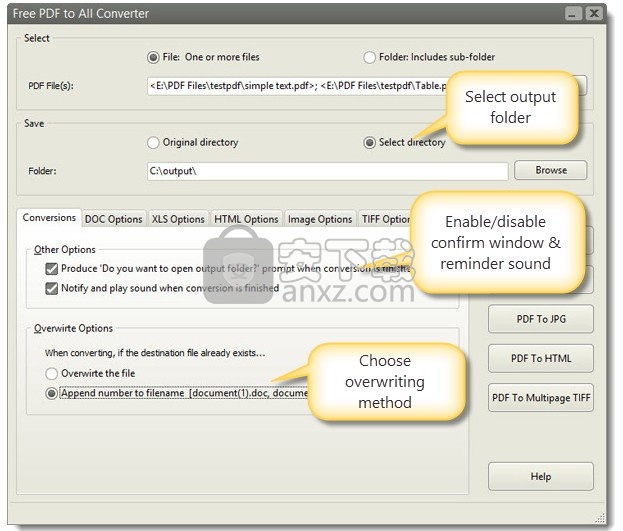 Free PDF to All Converter(免费PDF转换器)