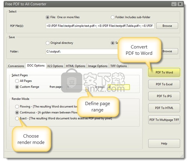 Free PDF to All Converter(免费PDF转换器)