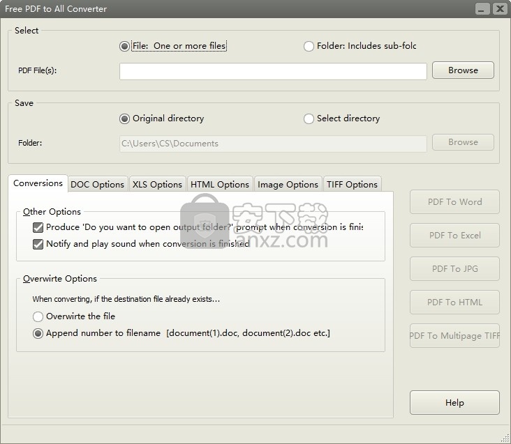 Free PDF to All Converter(免费PDF转换器)