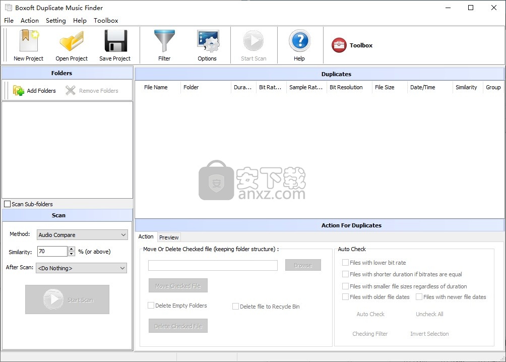 Boxoft Duplicate Music Finder(重复音频文件清理工具)