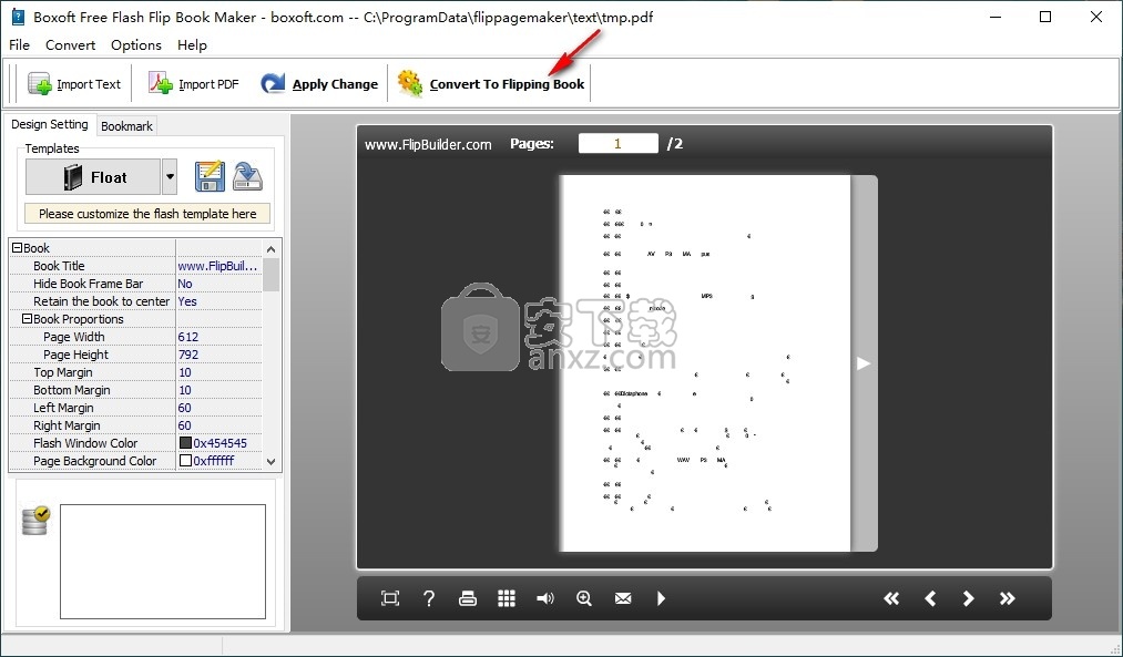 Boxoft Free Flash Flip Book(flash翻页书制作软件)