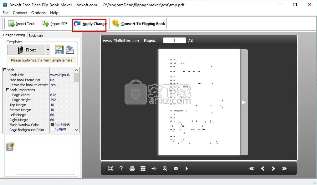 Boxoft Free Flash Flip Book(flash翻页书制作软件)