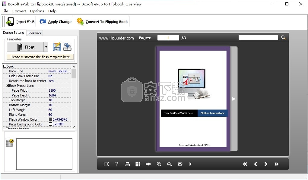 Boxoft ePub to Flipbook(epub转翻页书工具)