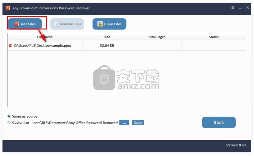 Any PowerPoint Permissions Password Remover(PPT权限密码删除器)