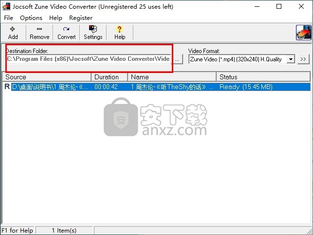 Jocsoft Zune Video Converter(Zune视频格式转换器)