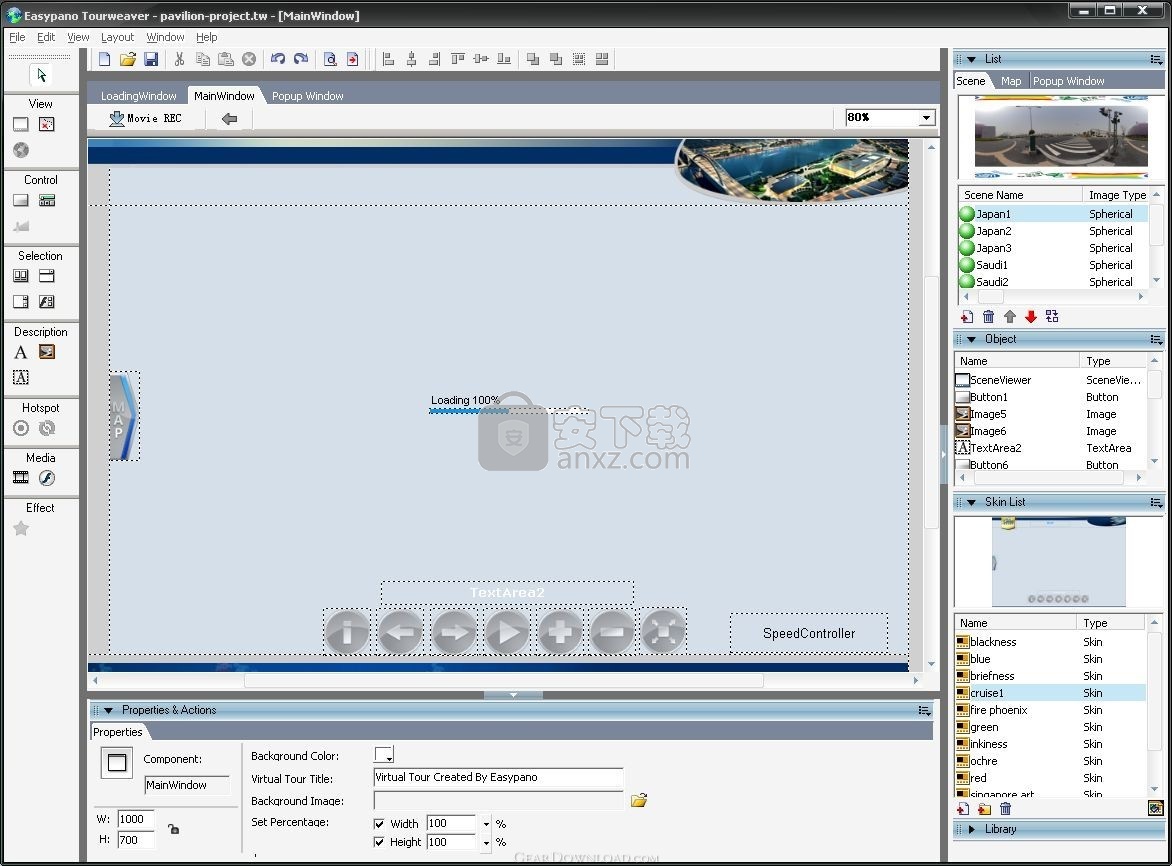 Tourweaver Pro(多功能全景图与平面图设计/制作工具)