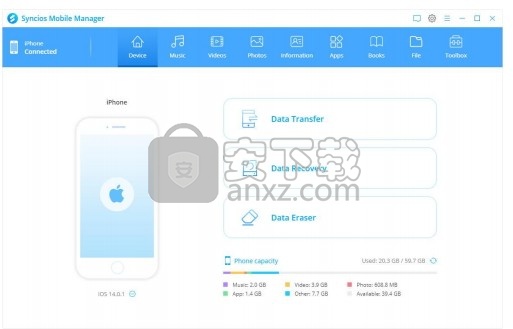 Free Syncios Manager(多功能智能手机数据管理工具)