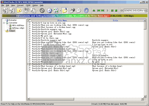 CD MP3 WAV WMA Converter(CD/MP3/WAV/WMA转换器)