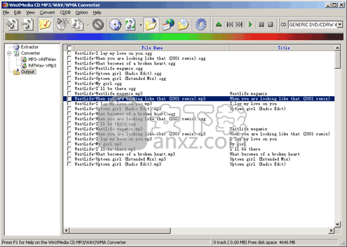 CD MP3 WAV WMA Converter(CD/MP3/WAV/WMA转换器)