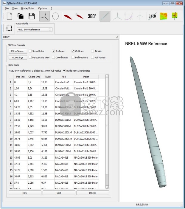 QBlade(风力发电机计算软件)