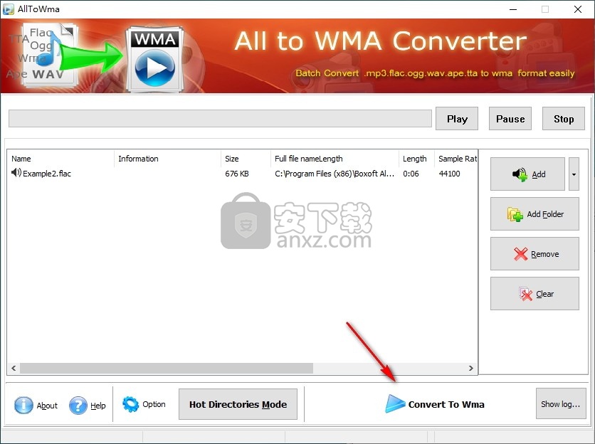 Boxoft All to Wma Converter(WMA音频格式转换器)