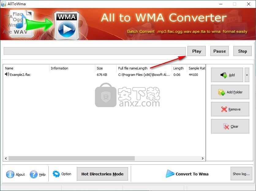 Boxoft All to Wma Converter(WMA音频格式转换器)