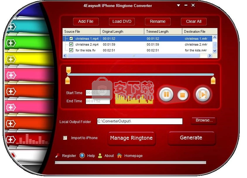 4Easysoft iPhone Ringtone Converter(iPhone铃声制作软件)