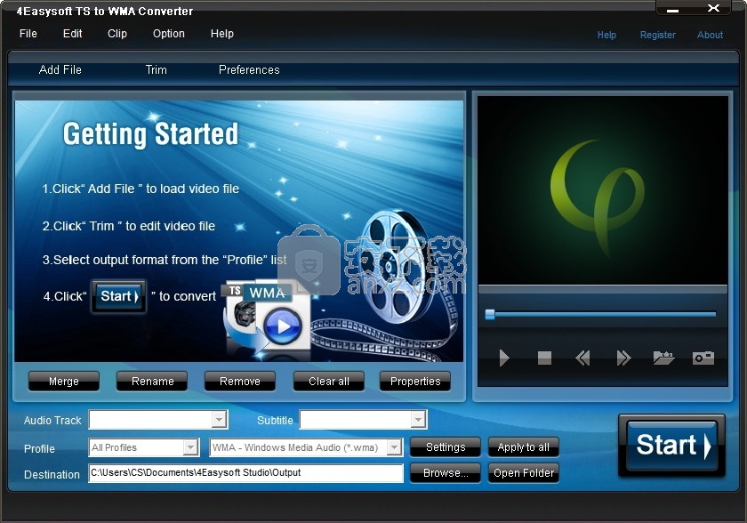 4Easysoft TS to WMA Converter(TS转WMA格式转换器)