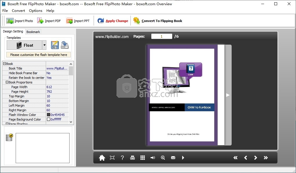Boxoft Free FlipPhoto Maker(照片翻页书制作软件软件)