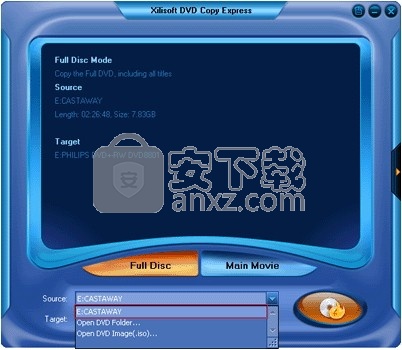 Xilisoft DVD Copy Express(多功能光盘刻录与复制工具)