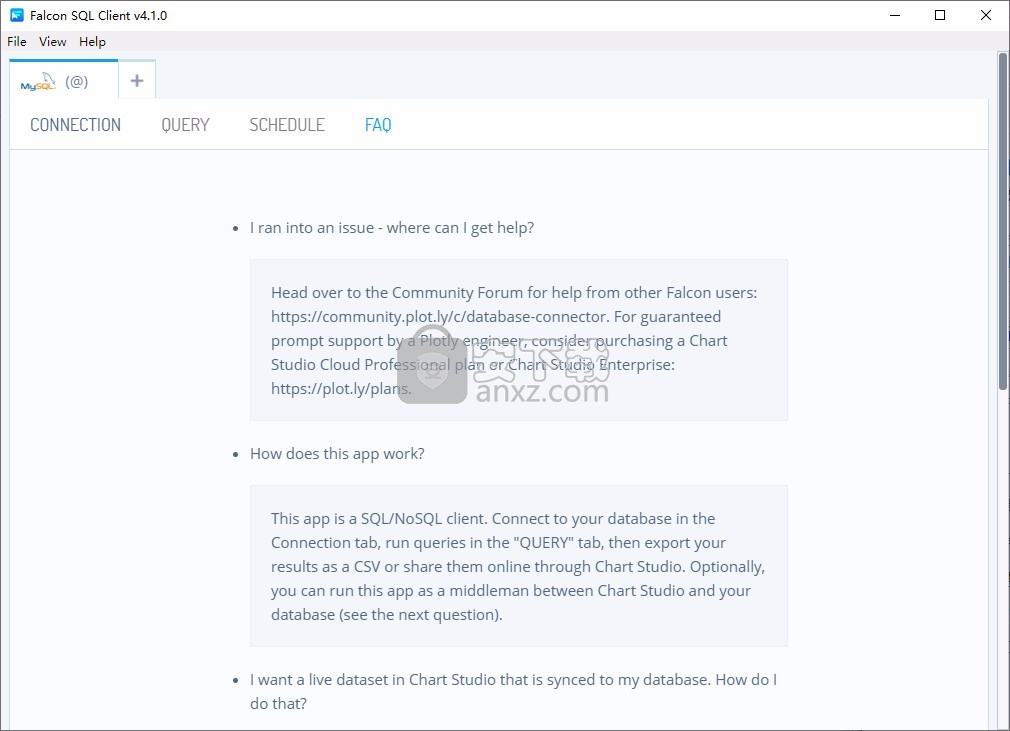 Falcon SQL Client(开源SQL编辑器)