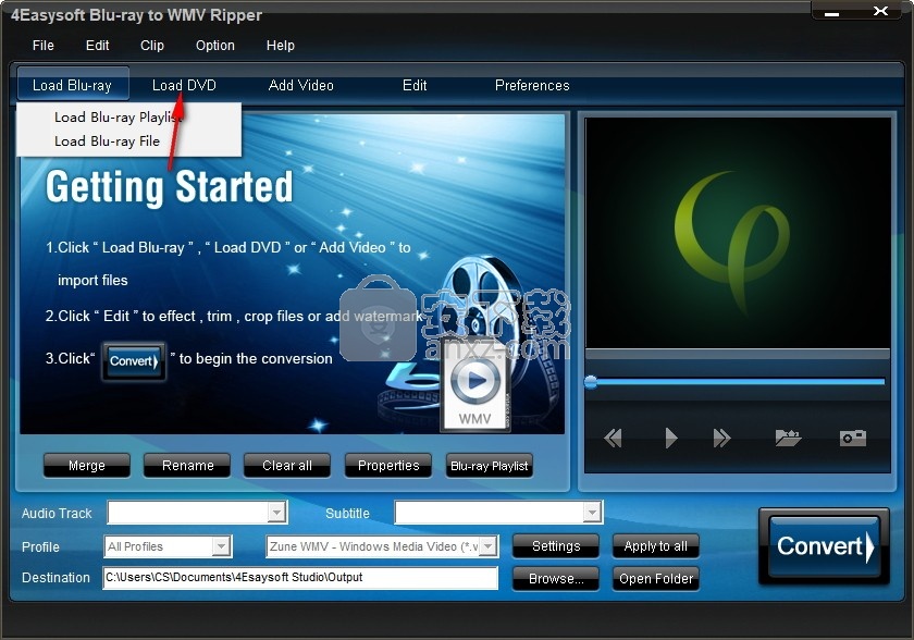 4Easysoft Blu-ray to WMV Ripper(蓝光翻录工具)