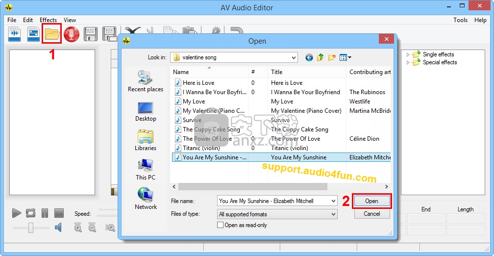AV Audio Editor(多功能音频文件编辑与管理器)