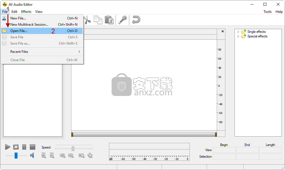 AV Audio Editor(多功能音频文件编辑与管理器)