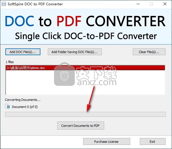 SoftSpire DOC to PDF Converter(DOC转PDF转换器)