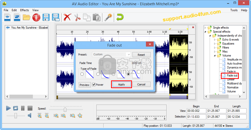 AV Audio Editor(多功能音频文件编辑与管理器)