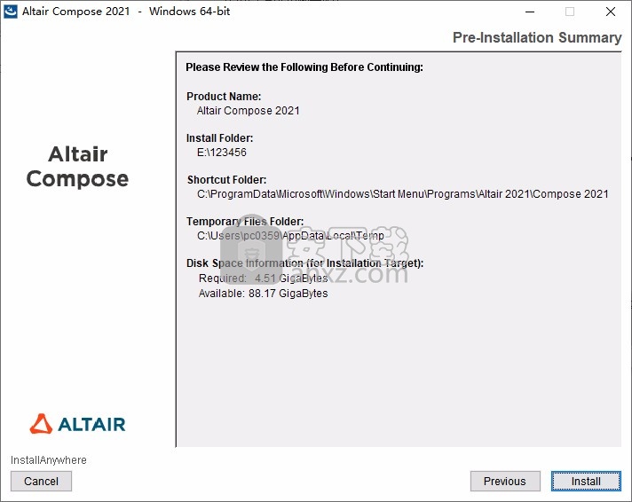 Altair Compose 2021补丁