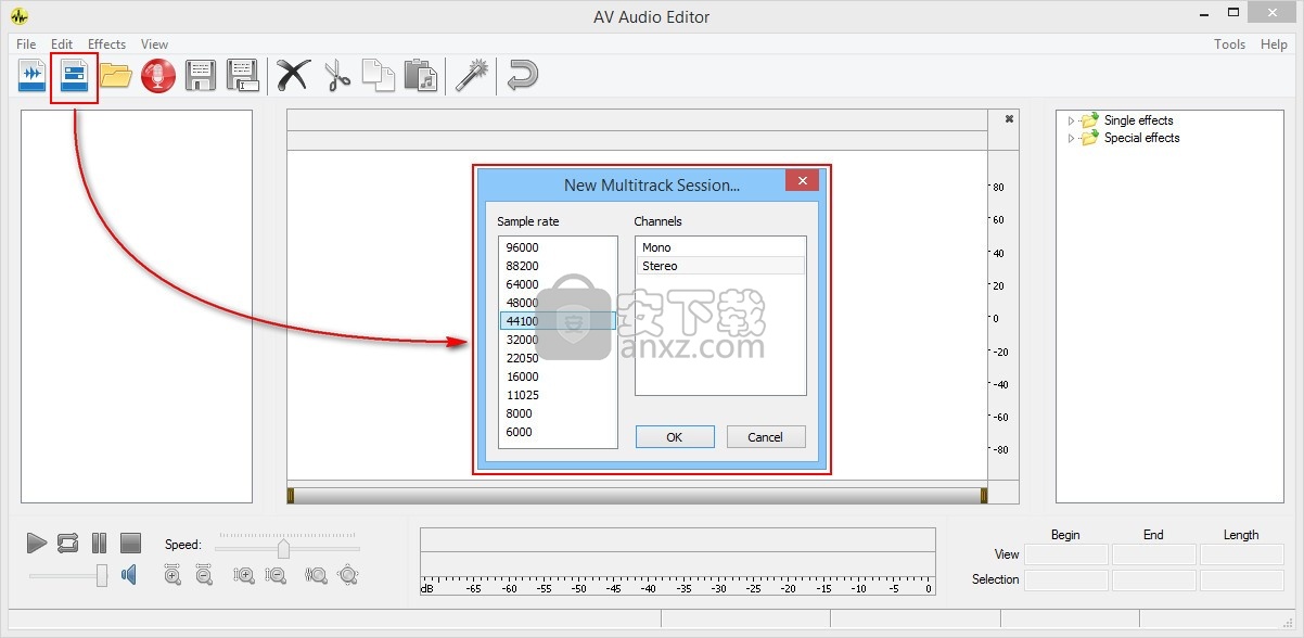 AV Audio Editor(多功能音频文件编辑与管理器)