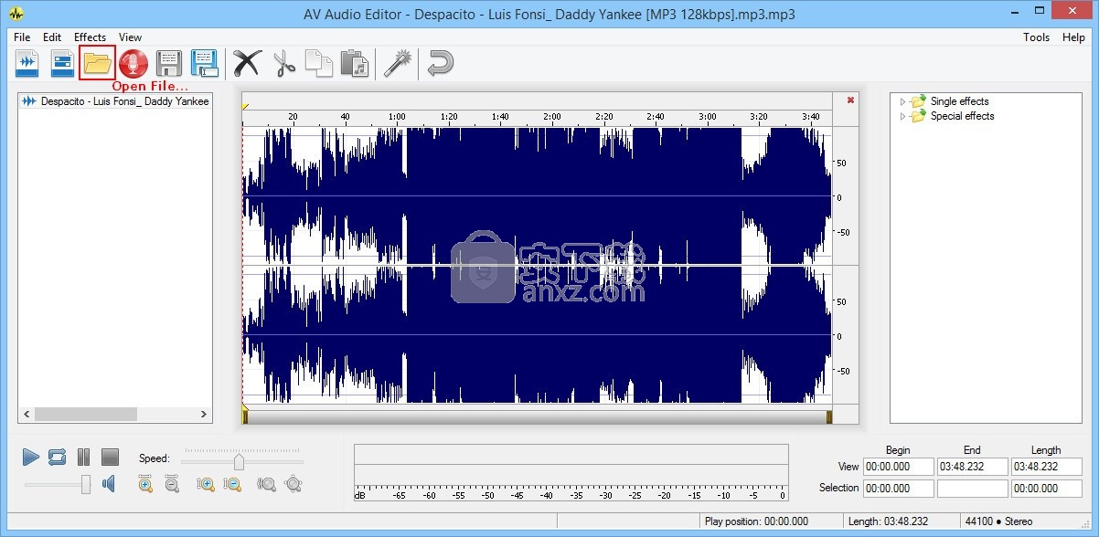 AV Audio Editor(多功能音频文件编辑与管理器)