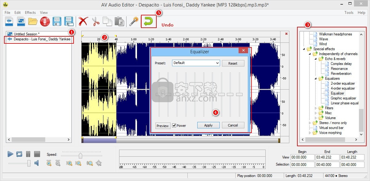 AV Audio Editor(多功能音频文件编辑与管理器)