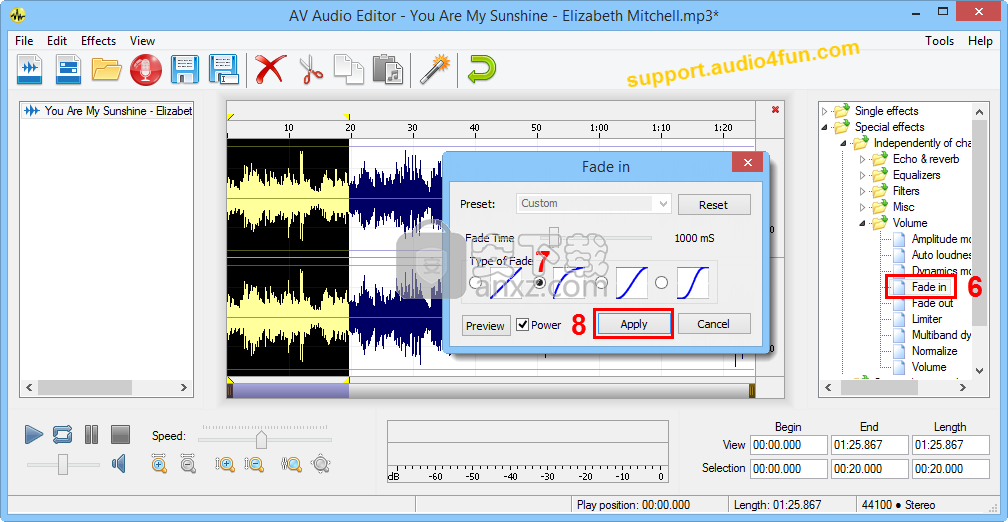 AV Audio Editor(多功能音频文件编辑与管理器)