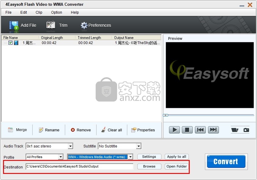 4Easysoft Flash Video to WMA Converter(flash转wma格式转换器)