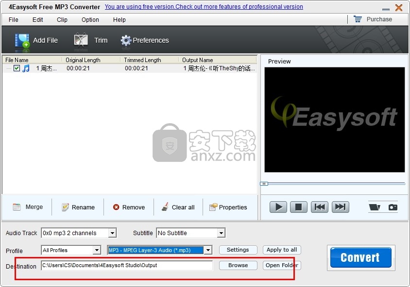 4Easysoft Free MP3 Converter(免费MP3音频格式转换器)