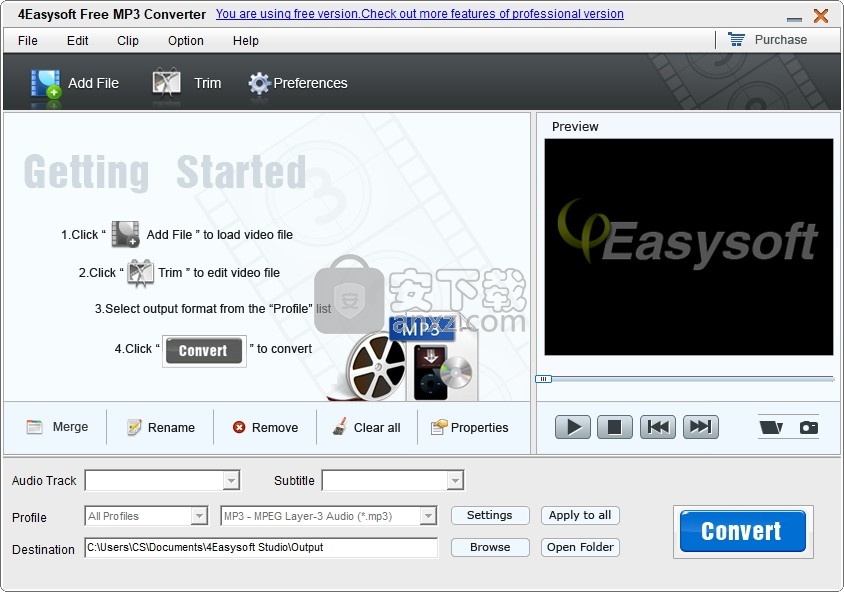 4Easysoft Free MP3 Converter(免费MP3音频格式转换器)