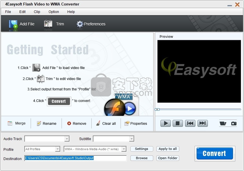 4Easysoft Flash Video to WMA Converter(flash转wma格式转换器)