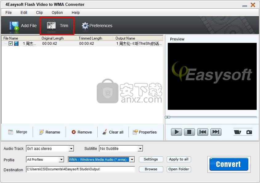 4Easysoft Flash Video to WMA Converter(flash转wma格式转换器)